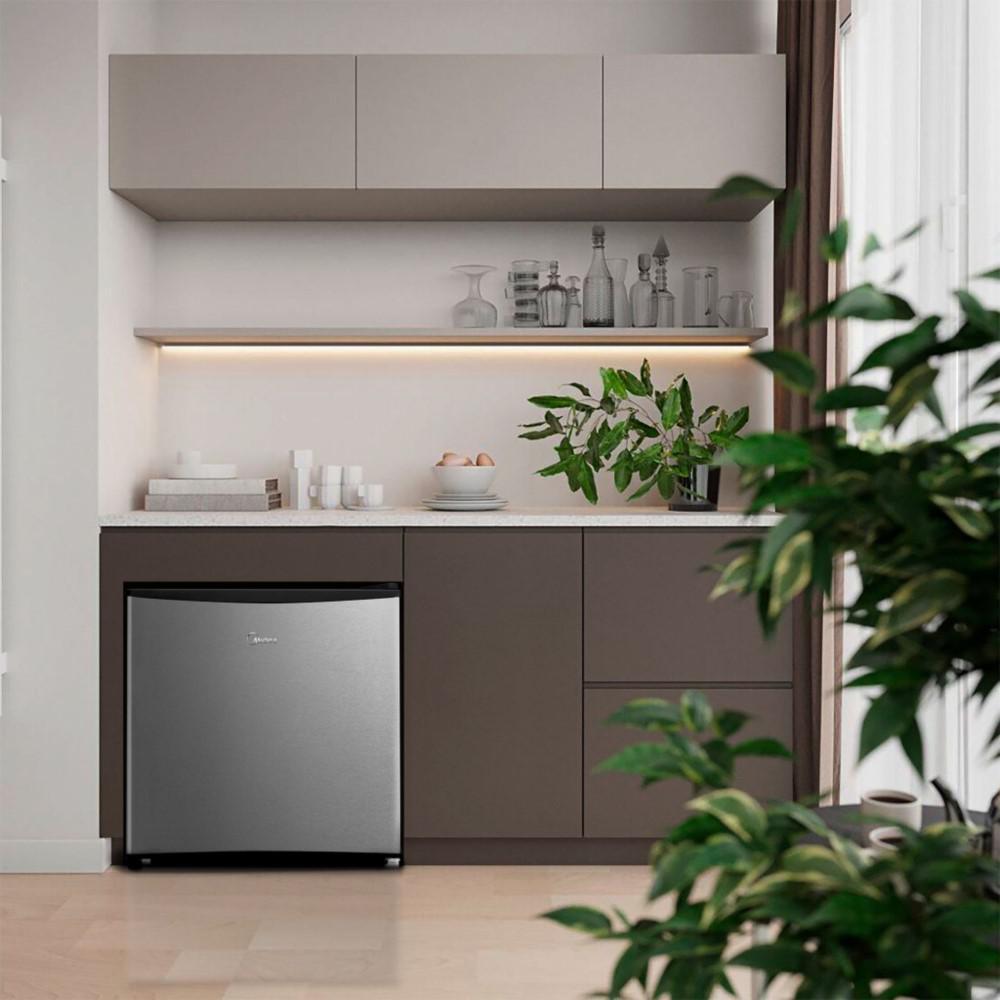 Frigobar 45 Litros Preto Inox Classe A Midea Mrc06B1-X 127V Branco - Frigobar - Midea - 127v - Manual
