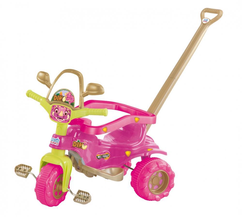 Triciclo Infantil Tico Tico Com Empurrador Motoca - Magic Toys