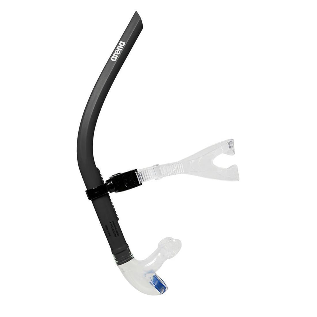 Snorkel Respirador Frontal Para Natação Swim Iii Arena Preto Preto - Snorkel - Arena - Swim - Ajustável