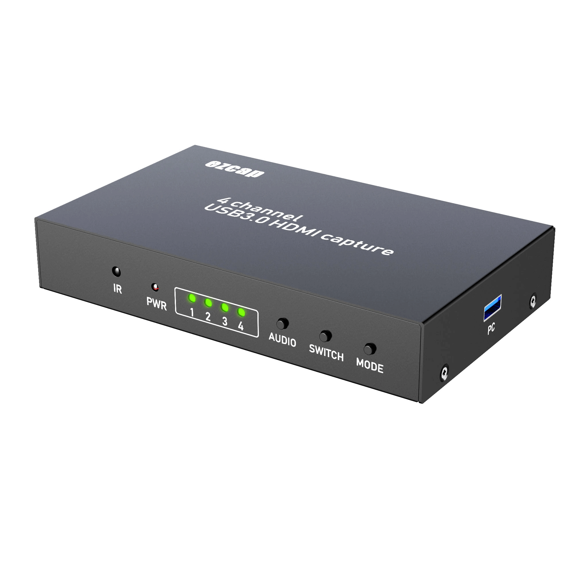 Placa de Captura Multi-Viewer Ezcap264 USB3.0 de 4 Canais HDMI UVC Live Streaming e Gamer