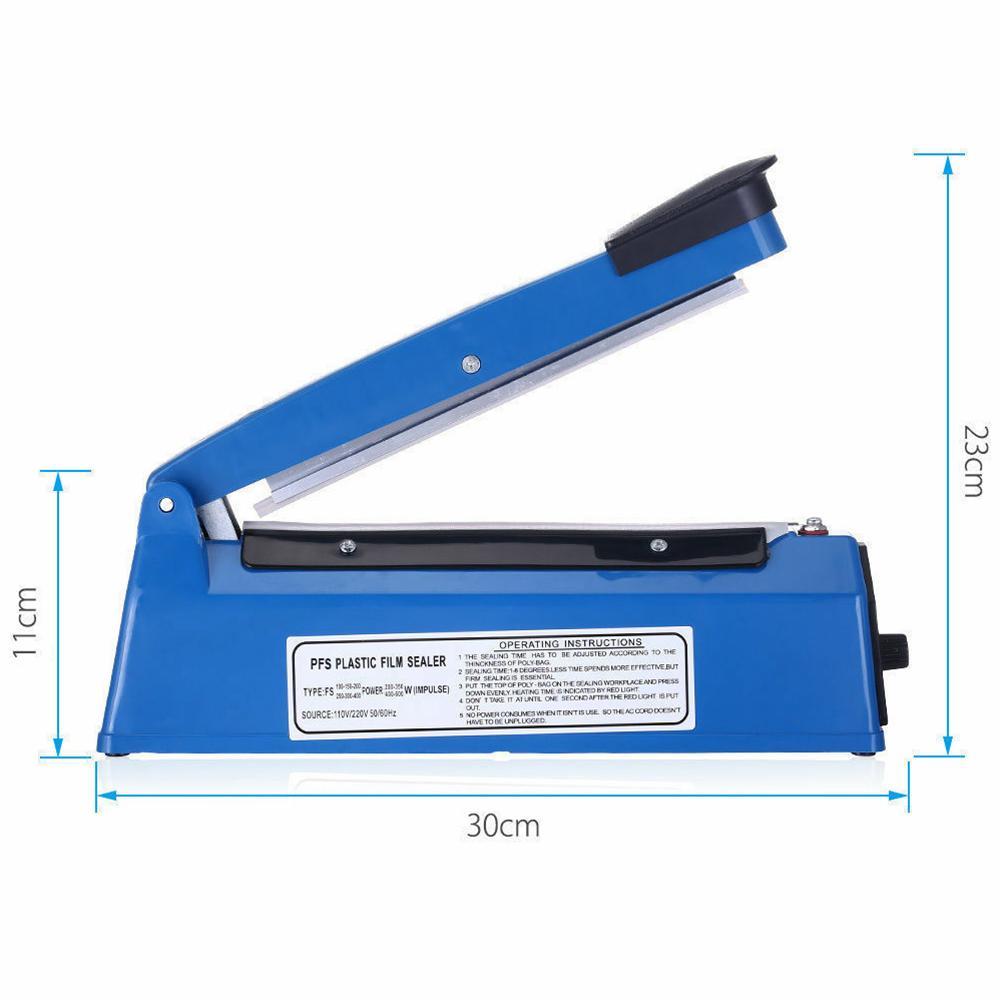 Seladora 20Cm Lacradora Manual Embalagem Sacos Plásticos