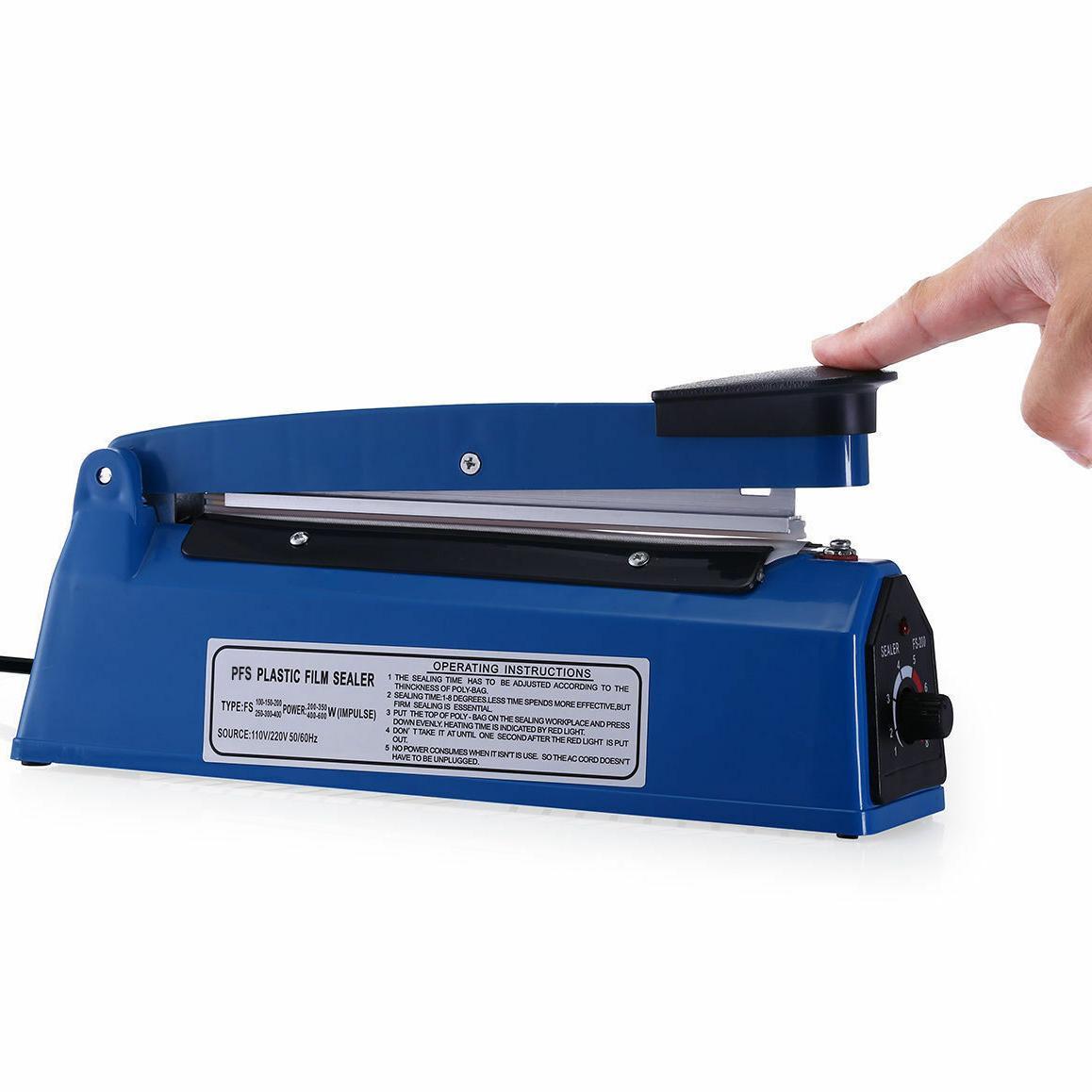 Seladora 20Cm Lacradora Manual Embalagem Sacos Plásticos