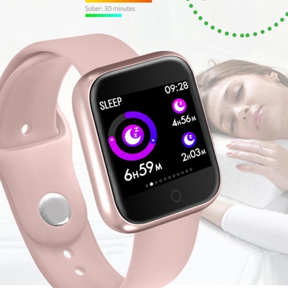 Relógio Smartwatch P70 Monitor Cardíaco Pressão Arterial Sono Passos Android Ios - Rosa