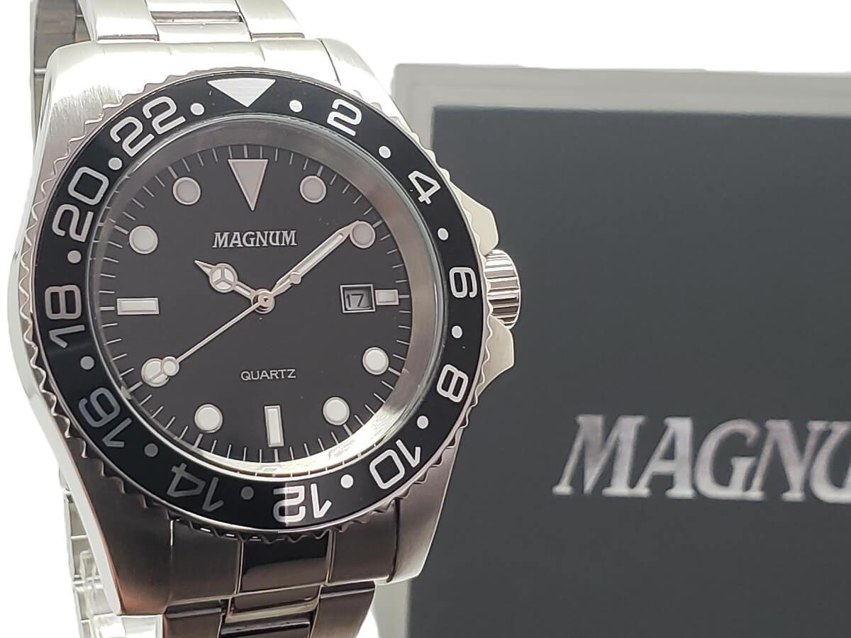 Relógio, Analógico, Magnum, MA32934T, masculino, Prateado