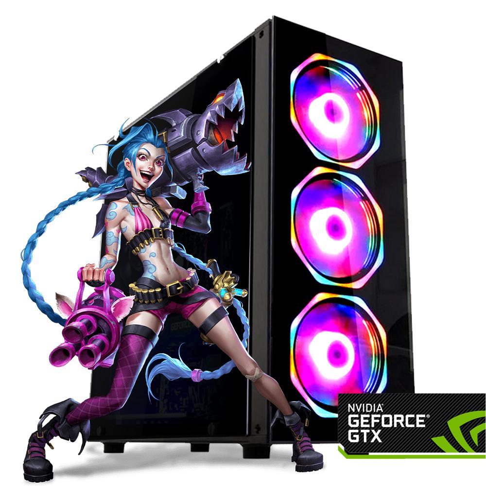 Computador PC Gamer Intel Core i7 3.6Ghz / Placa GeForce 4GB / 16GB RAM /  SSD 480GB / Monitor 19