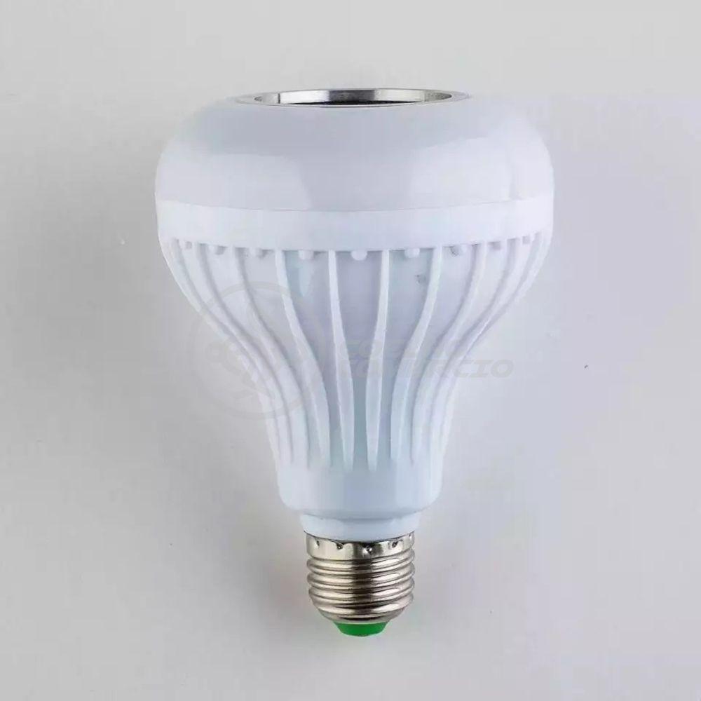 Lâmpada Led 12W E27 Rgb Colorida Com Caixa De Som Bluetooth