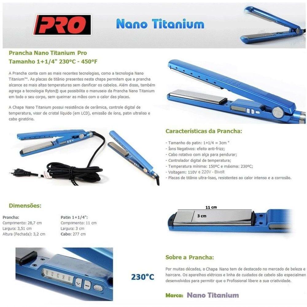 Prancha Chapinha Profissional Titânio Dia Das Mães Nº5 Bivolt