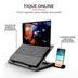 Miniatura Base Para Notebook 5 Coolers 5 Ajustes Suporte Celular Trust