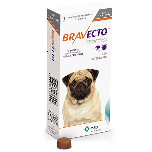 Kit 3 Antipulgas Bravecto De 4,5 A 10 Kg Original - PET SHOP