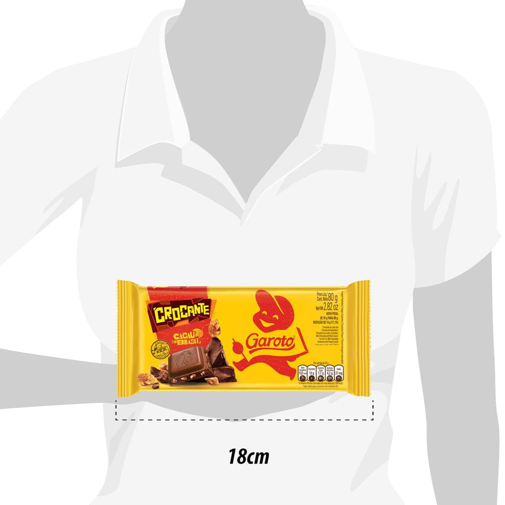 Chocolate Garoto Crocante 80g… Inter Shop