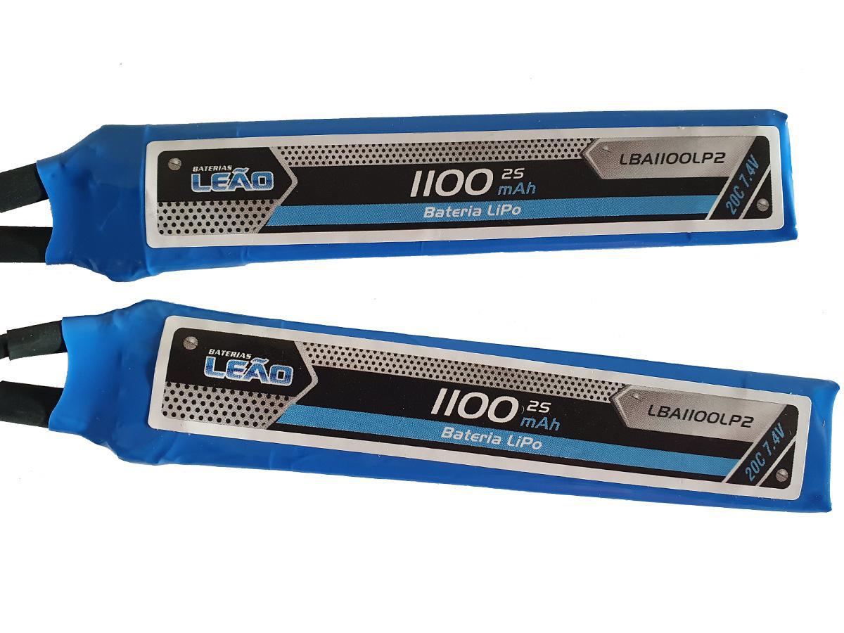 Bateria Lipo 7.4V 1100 Mah 2 S 20 C Leão Modelismo