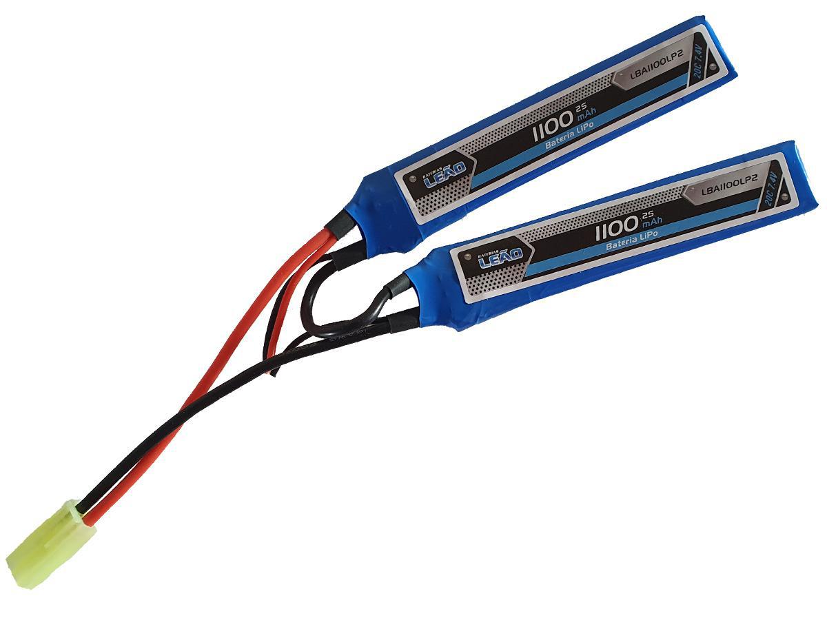 Bateria Lipo 7.4V 1100 Mah 2 S 20 C Leão Modelismo