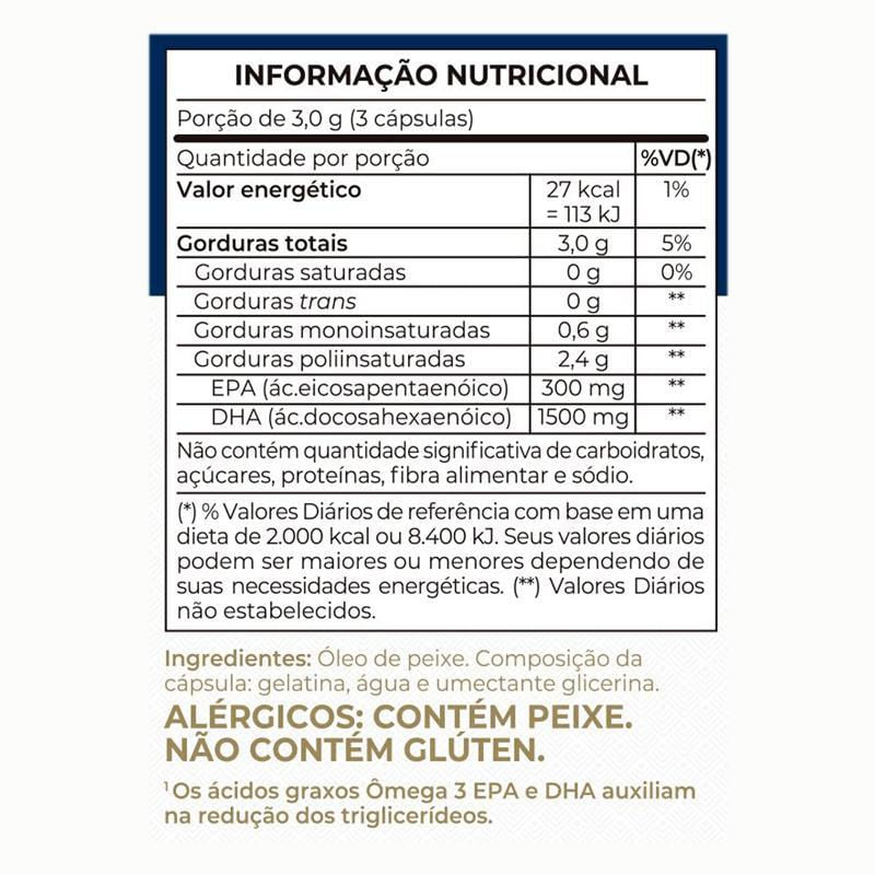 Mega DHA 1500mg 60 Cápsulas - Vitafor