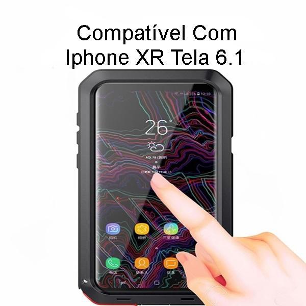 Capa Case Capinha Iphone Xr Anti Shock Armadura Queda Metal