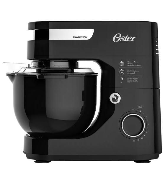 Batedeira Planetária Oster 750W Obat610 Preta 220V