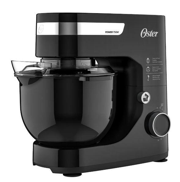 Batedeira Planetária Oster 750W Obat610 Preta 220V