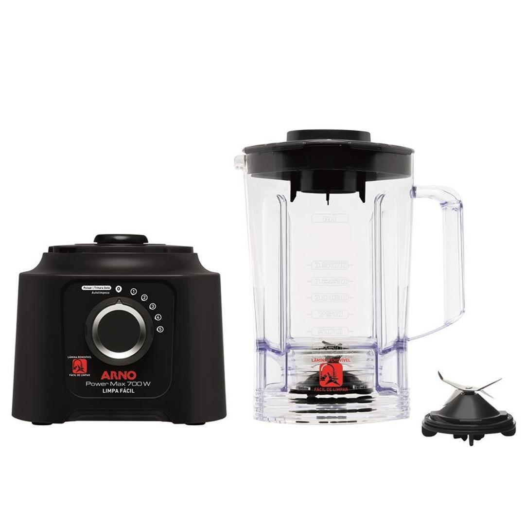 Liquidificador Arno Power Max 700 Limpa Fácil Ln60 5V+Pulsar