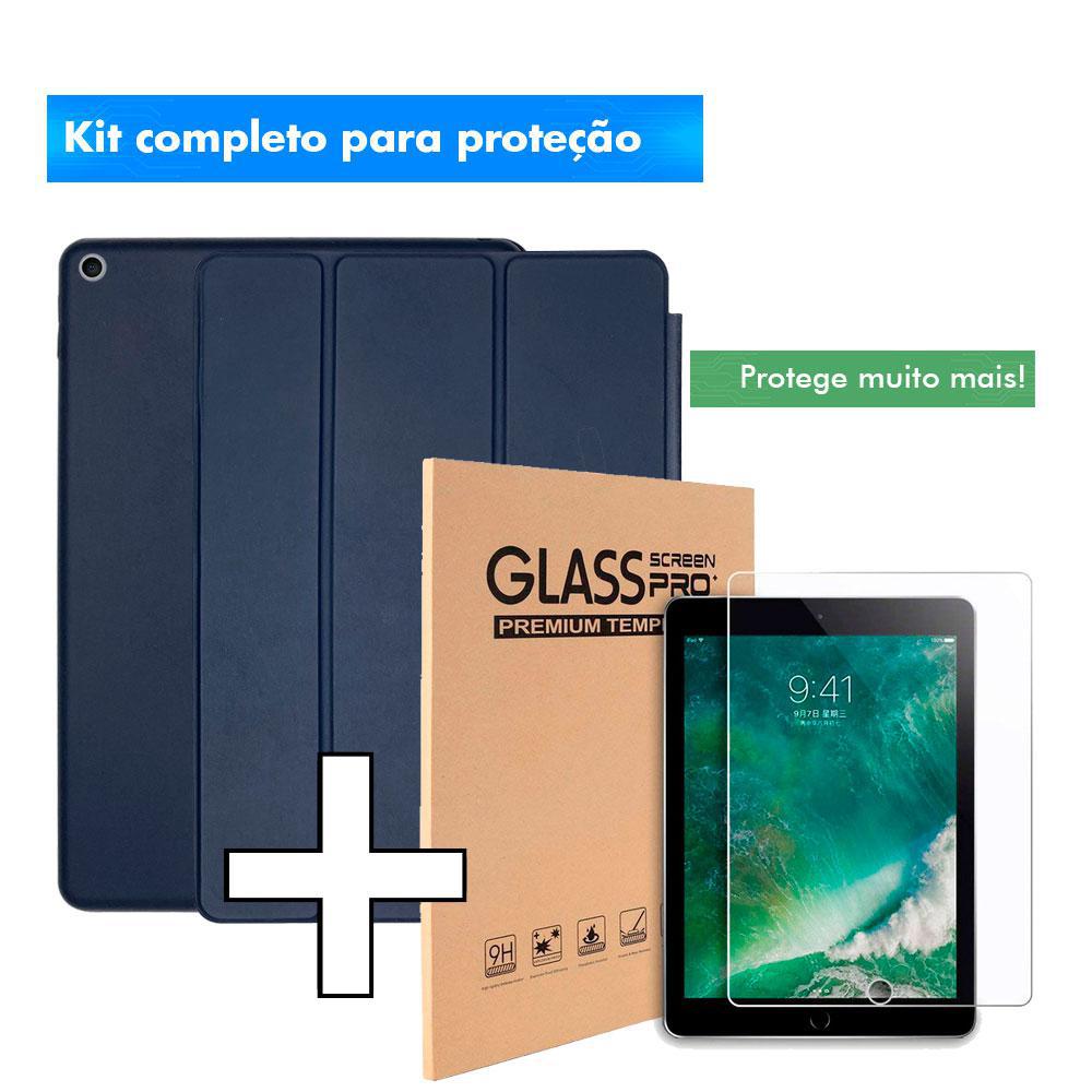 Capa Ipad 9 2021 Case Smart Case Couro Top + Pelicula Pink