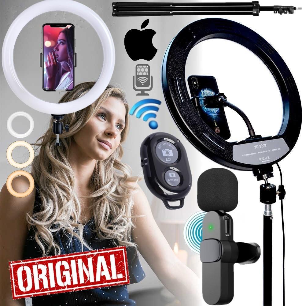 Tripé para celular com luz led - Ideal para selfies