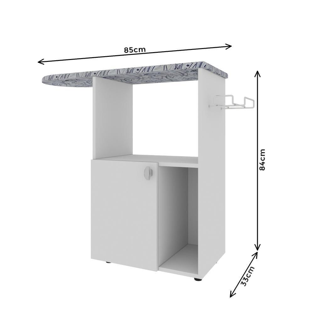 Balcão Multiuso com Tábua Passar 85cm 1p Indekes Nina