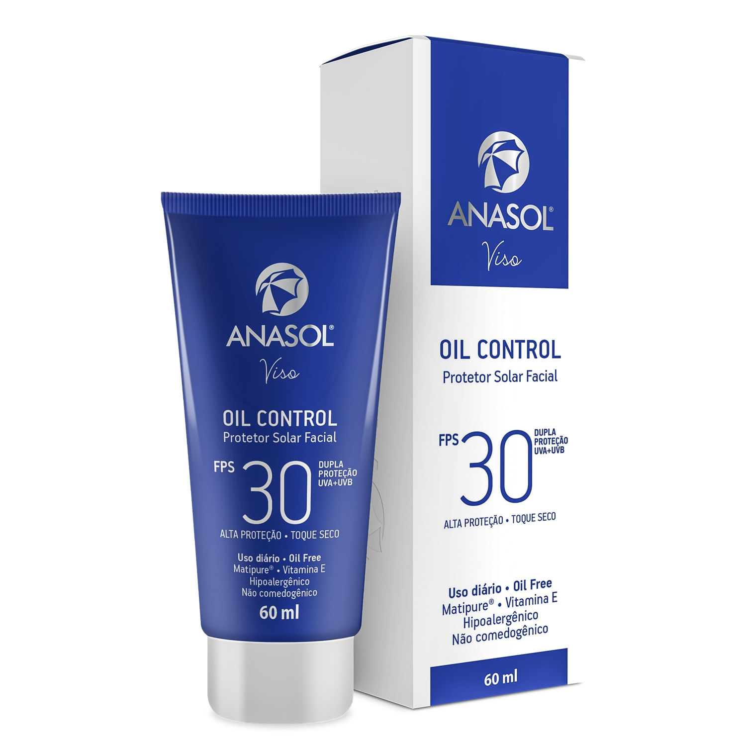Anasol Viso Oil Control FPS30 - Protetor Solar Facial 60ml