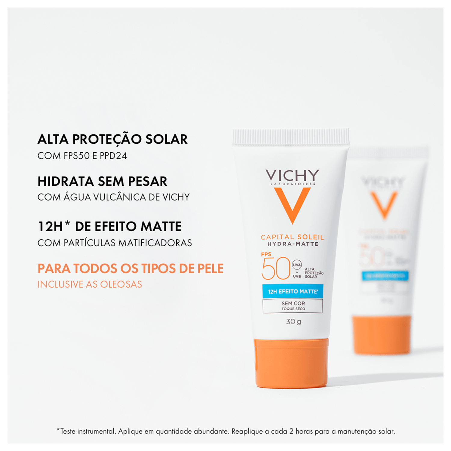 Vichy Capital Soleil Hydra-Matte FPS50 - Protetor Solar 30ml