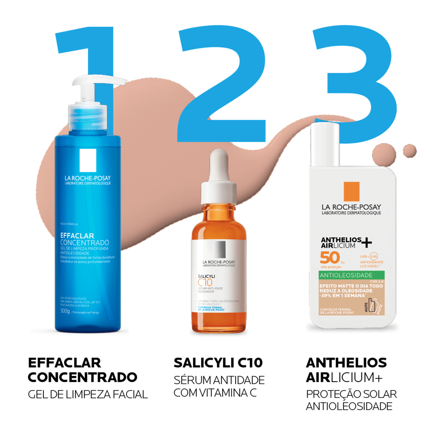 La Roche-Posay Anthelios Airlicium Fluido FPS 50 Cor 4.0 - Protetor Solar Facial com Cor 40ml