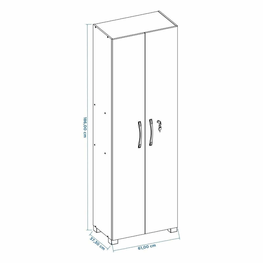 Armário Multiuso 2 Portas NT 4020 Notável Móveis Freijó Trend/Off White