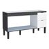 Miniatura Gabinete de Cozinha para Pia 150cm 3 Portas 2 Gavetas Cozimax Branco/Preto