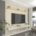 Miniatura Estante Home para TV até 85 Polegadas com LED Requinte 220cm Gelius Móveis Off White