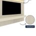 Miniatura Estante Home para TV até 85 Polegadas com LED Requinte 220cm Gelius Móveis Off White