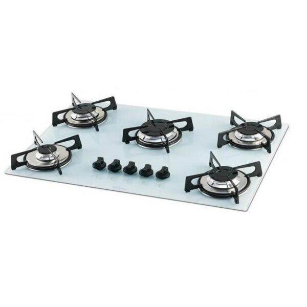 Cooktop 5 Bocas a Gás Bivolt Fischer Branco