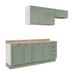 Miniatura Cozinha Modulada 4 Peças Arizona CabeCasa MadeiraMadeira Branco/Menta