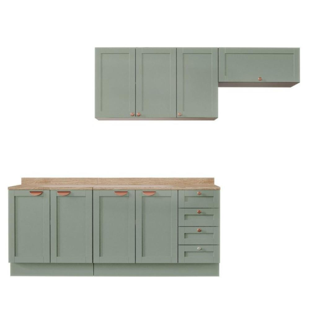 Cozinha Modulada 4 Peças Arizona CabeCasa MadeiraMadeira Branco/Menta