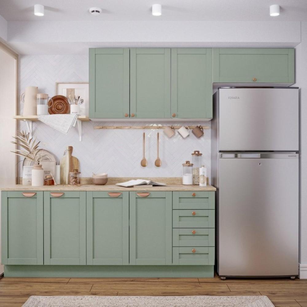 Cozinha Modulada 4 Peças Arizona CabeCasa MadeiraMadeira Branco/Menta