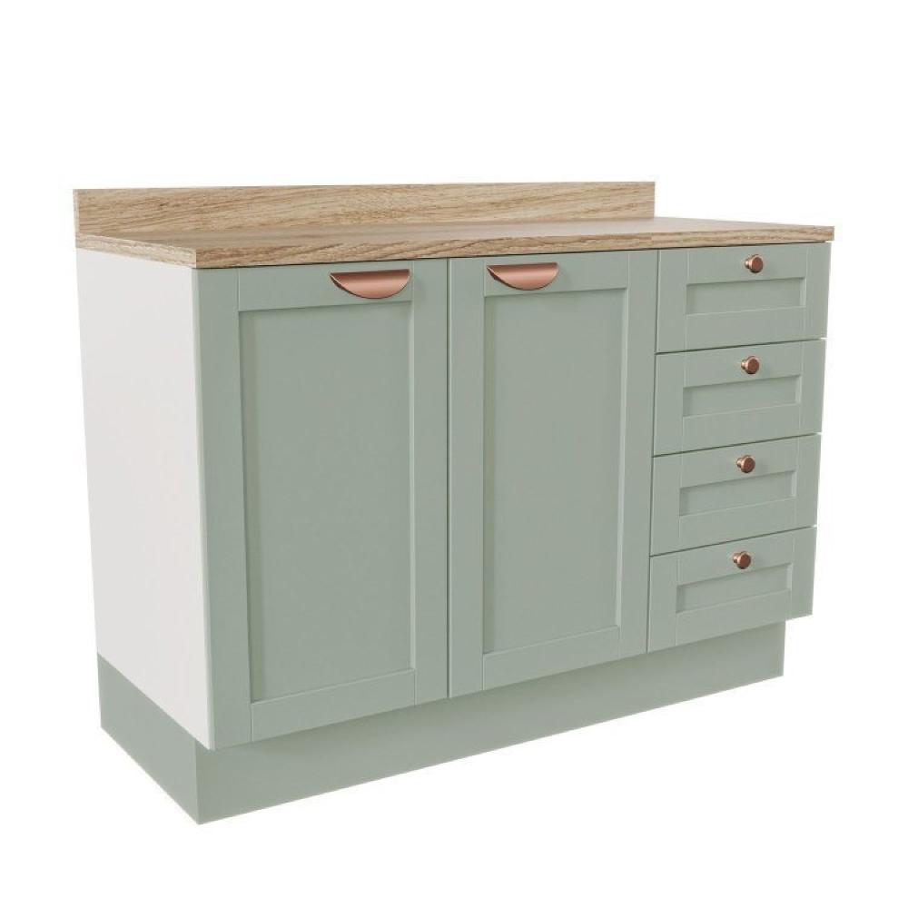 Cozinha Modulada 4 Peças Arizona CabeCasa MadeiraMadeira Branco/Menta