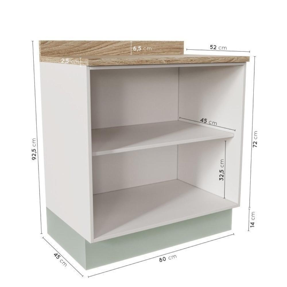 Cozinha Modulada 4 Peças Arizona CabeCasa MadeiraMadeira Branco/Menta