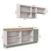 Miniatura Cozinha Modulada 4 Peças Arizona CabeCasa MadeiraMadeira Branco/Menta
