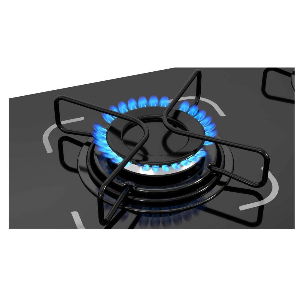 Cooktop 5 Bocas Essencial á Gás Bivolt Itatiaia Preto