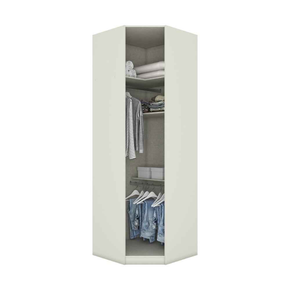 Guarda Roupa Canto Oblíquo Modulado 1 Porta Seletto Henn Areia HP