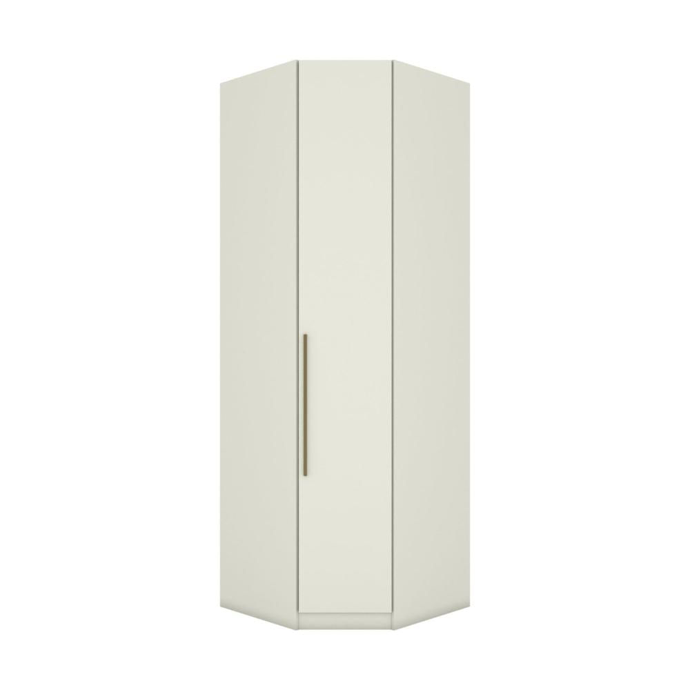 Guarda Roupa Canto Oblíquo Modulado 1 Porta Seletto Henn Areia HP