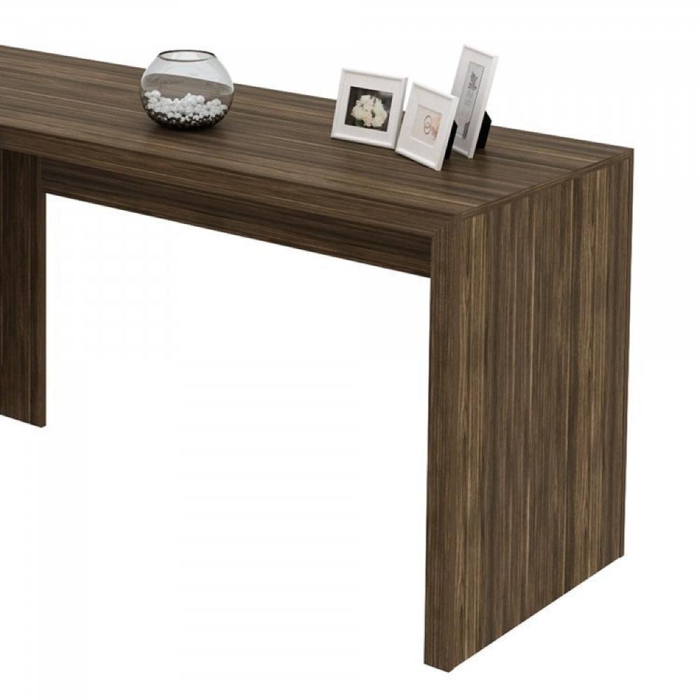 Conjunto Home Office 3 Peças 1 Mesa para Escritório em L com 2 Armários Espresso Móveis Nogal