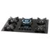 Miniatura Fogão Cooktop 5 Bocas Gás Mesa Vidro TC Infinity Fischer Preto