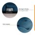 Miniatura Sofá Cama Palmeira 3 Lugares Retrátil Reclinável 2,20m Veludo com Molas CabeCasa MadeiraMadeira Azul