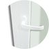Miniatura Janela de PVC 100x240cm 3 Folhas com Vidro Liso e Cremona ITEC Brimack Branco