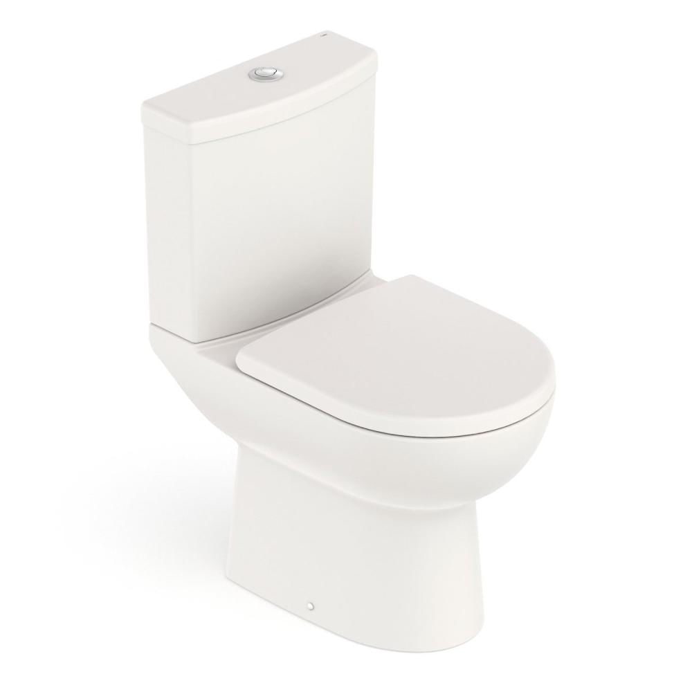 Kit Vaso Sanitário com Caixa Acoplada e Assento Soft Close Smart Celite Pergamon