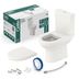 Miniatura Kit Vaso Sanitário com Caixa Acoplada e Assento Soft Close Smart Celite Pergamon