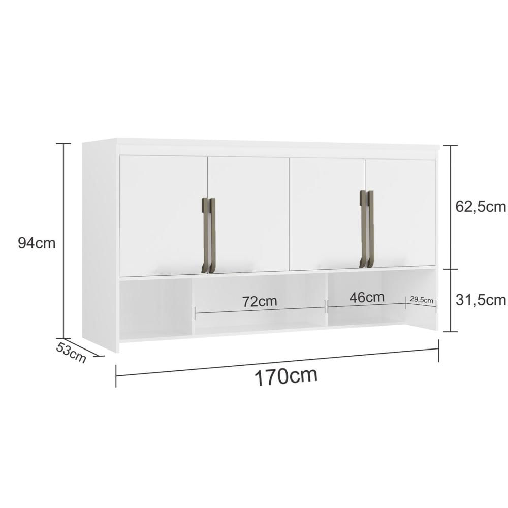 Módulo Aéreo para Cama Queen Belmax Branco