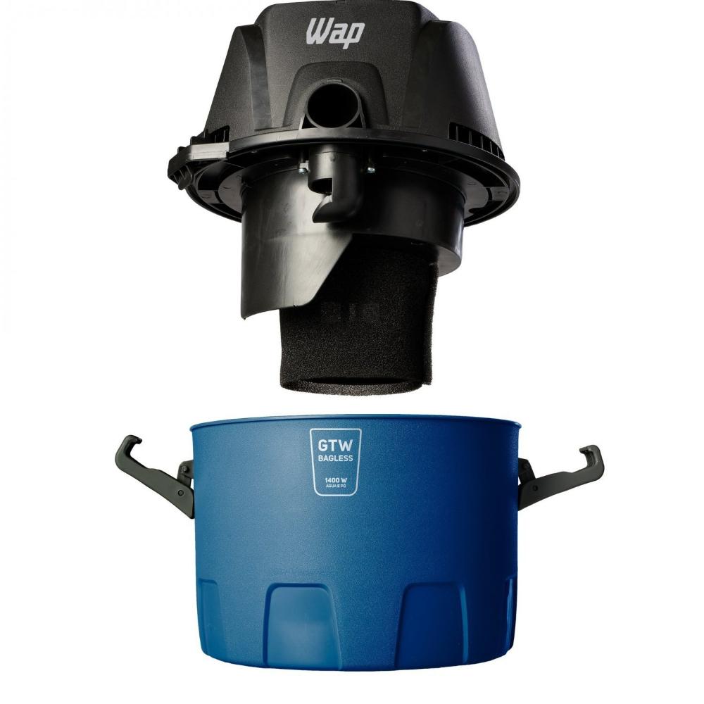 Aspirador de Água e Pó WAP GTW Bagless Alça Ergonomica 6L Porta Acessórios Bocal de Sopro 1400w 127v Bege