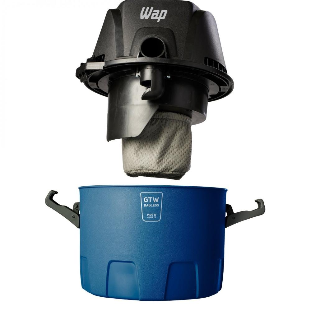 Aspirador de Água e Pó WAP GTW Bagless Alça Ergonomica 6L Porta Acessórios Bocal de Sopro 1400w 127v Bege